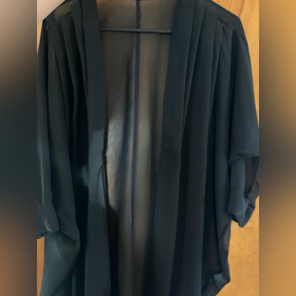 American Apparel Chiffon Open Front Cover Oversized, One Size